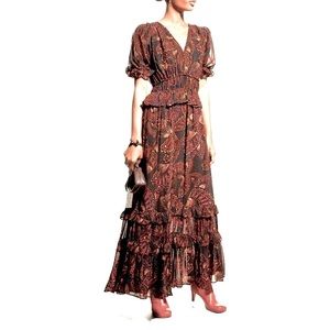 FARM Rio NWT Butterfly maxi dress S. Sold out everywhere!